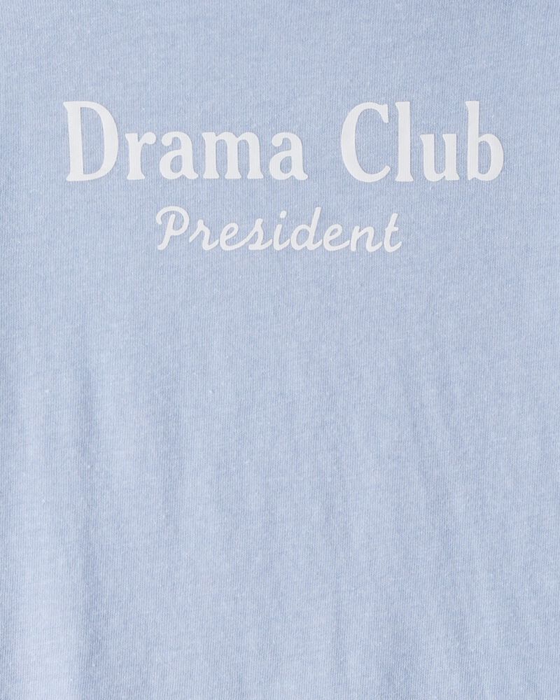 Girls Drama Club Long-Sleeve Graphic Tee - Blue, image 2 of 3 slides