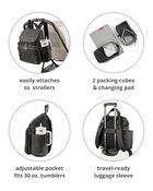 Forma Next Backpack Diaper Bag - Grey, image 3 of 5 slides