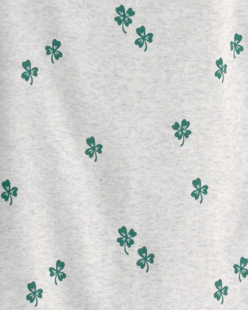 Kid Organic Cotton Pyjamas in Lucky Clovers Print, image 3 of 4 slides