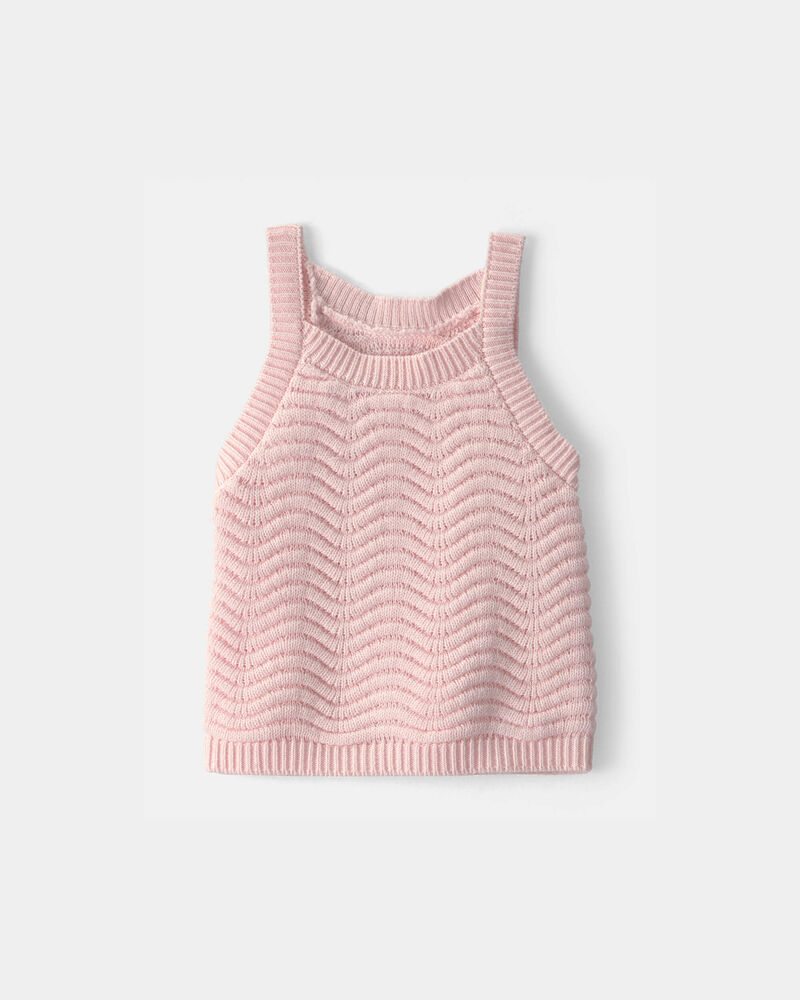B&eacute;b&eacute; fille - D&eacute;bardeur en tricot - Rose, image 1 sur 2 diapositives