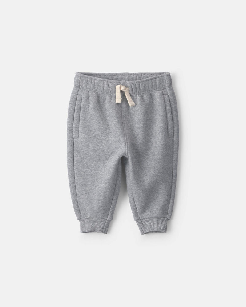 Baby Boy Fleece Pants - Grey, image 1 of 4 slides