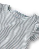 Baby Girl 3-Pack Organic Cotton Flutter Bodysuits, image 2 of 6 slides