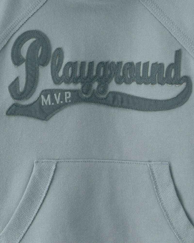 Toddler Boy Fleece Playground Long-Sleeve Pullover Hoodie - Green, image 3 of 4 slides