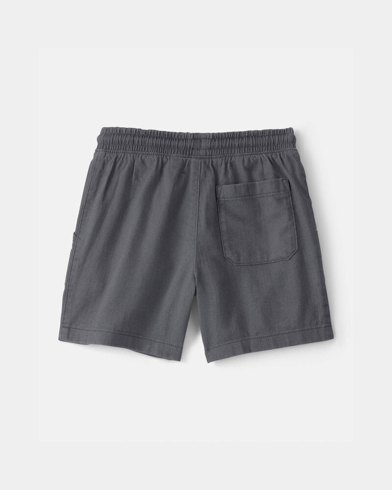 Boys Twill Shorts - Grey, image 2 of 4 slides