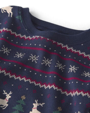 Baby 2-Piece Organic Cotton Fair Isle Pyjamas, 
