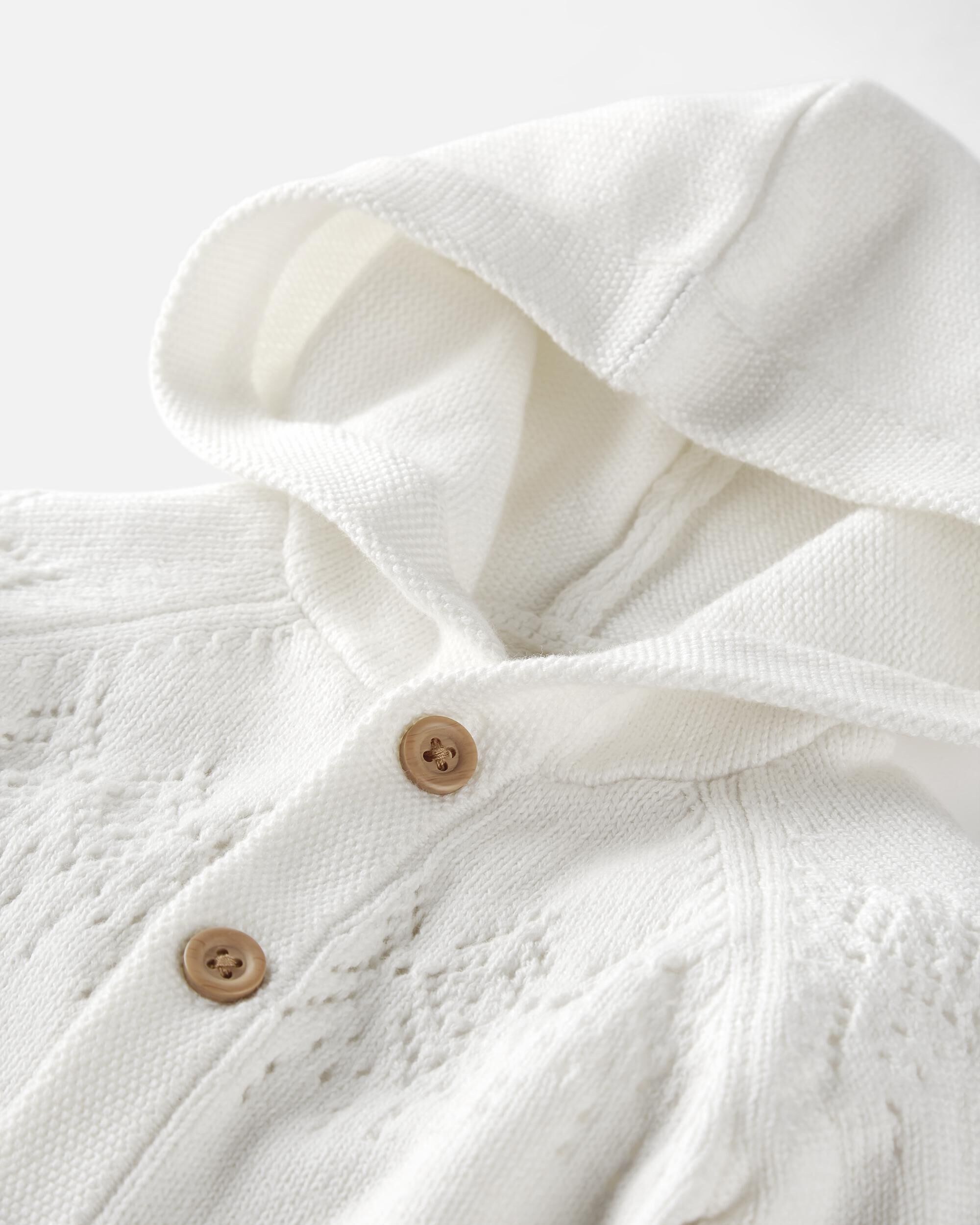 Organic Cotton Sweater Knit Pointelle Jumpsuit