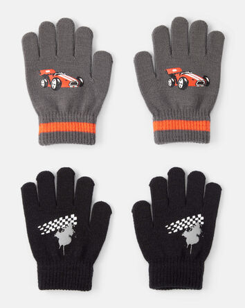 Girls KOMBI 2-Pack Knit Gloves, 