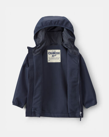 Toddler Boy Midweight Fleece Lined  Jacket- Navy, 
