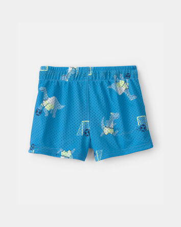 Baby Boy Dinosaur Mesh Shorts - Blue, 