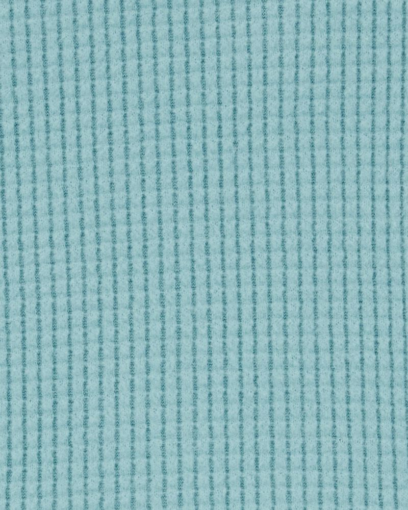 Toddler Waffle Knit Thermal Peplum Top, image 2 of 3 slides