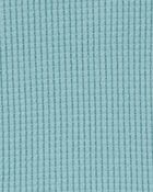 Toddler Waffle Knit Thermal Peplum Top, image 2 of 3 slides