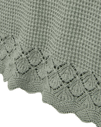 Enfant Débardeur en tricot crochet Pointelle - Vert, 