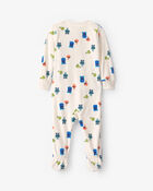 Toddler Boy 1-Piece Monster DreamPlush Snug Fit Footed Pyjama - Cream, image 2 of 5 slides