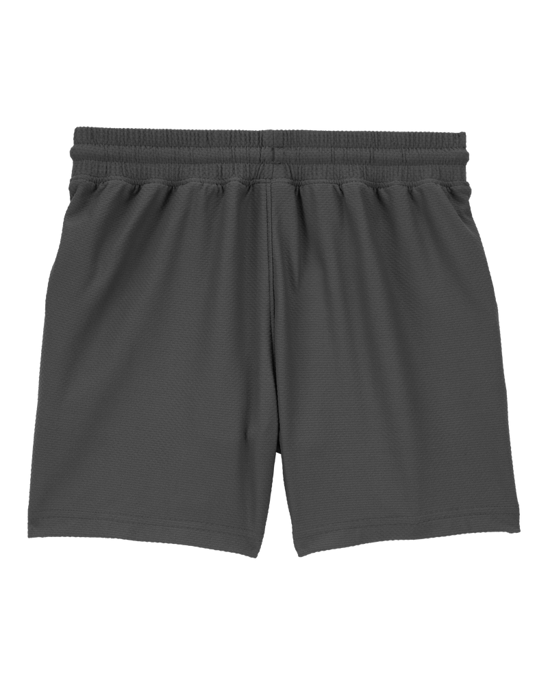 Kid Solid Cotton Blend Shorts - Gray, image 2 of 4 slides