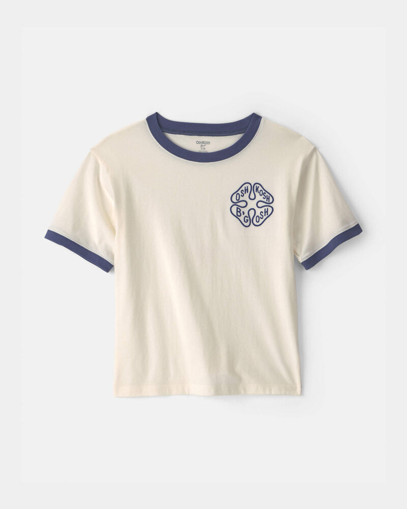 Boys OshKosh Clover Graphic Tee - Cream, image 1 of 5 slides