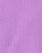 Girls Long-Sleeve Rib Top - Purple, image 2 of 3 slides