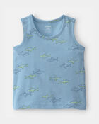 Baby Boy Shark Tank Top - Blue, image 1 of 3 slides