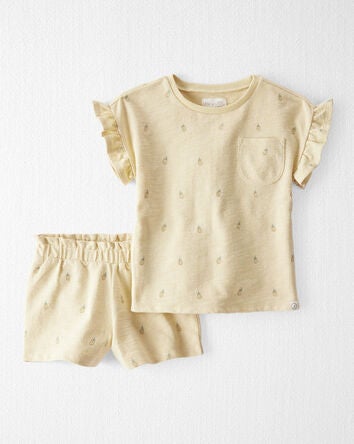 Toddler 2-Piece Pineapple-Print Set Made with Organic Cotton, 