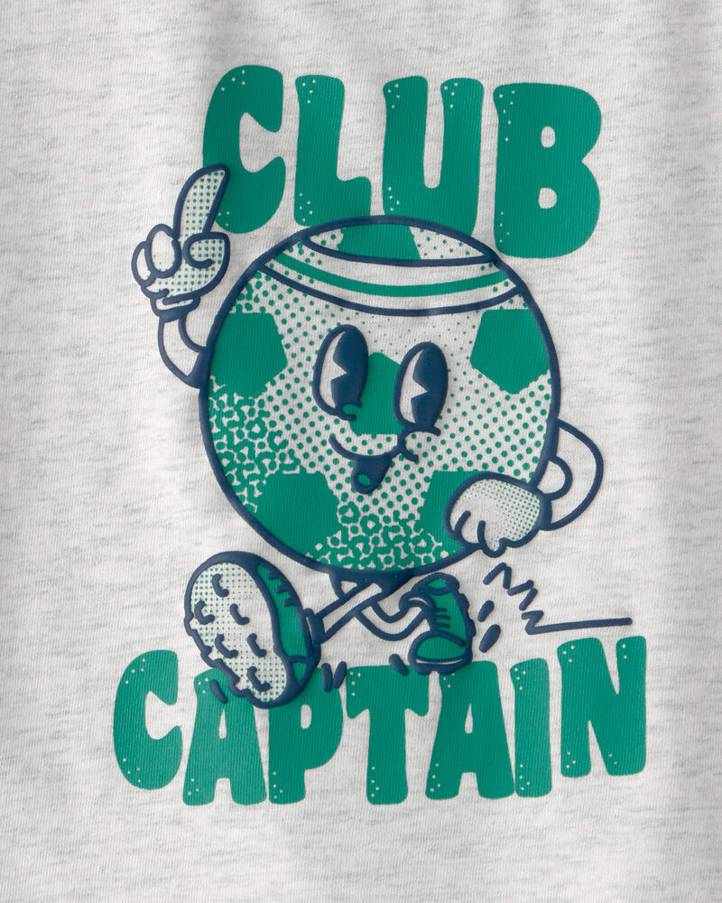 Baby Boy 'Club Captain' Graphic Tee - Grey, image 3 of 4 slides