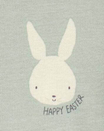 Baby 2-Piece Bunny 100% Snug Fit Cotton Pyjamas - Green, 