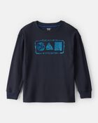 Boys Space Long-Sleeve Graphic Tee - Navy, image 1 of 4 slides