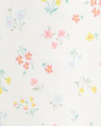 Toddler Girl Floral Loose Fit 2-Piece Pyjamas - White, 