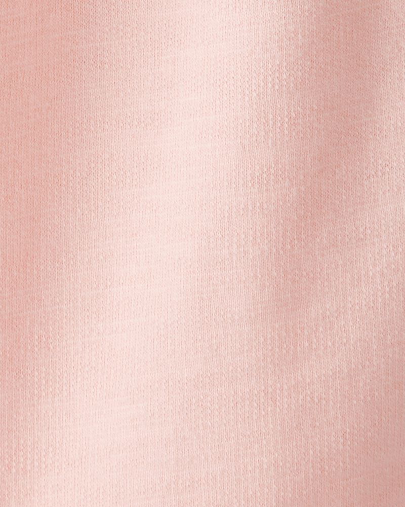 Tout-petit fille - Pantalon en jersey bouclette avec poches et boucle - Corail, image 4 sur 4 diapositives