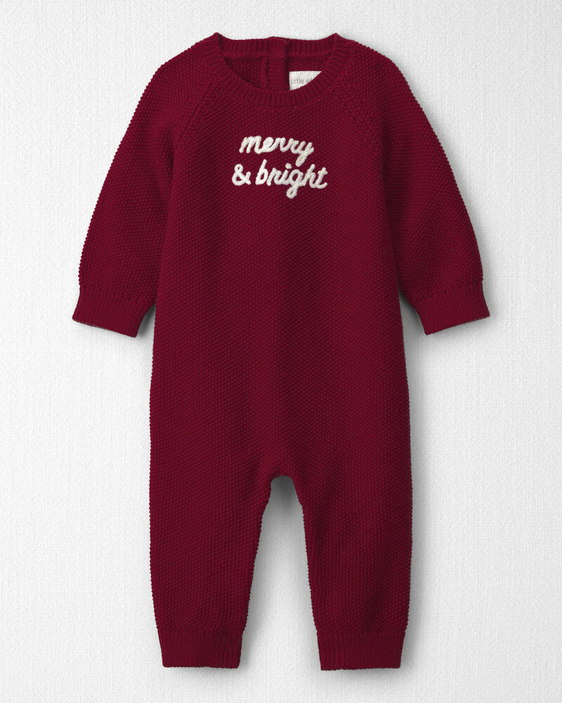 B&eacute;b&eacute; - Combinaison en tricot de coton biologique &laquo;Merry & Bright&raquo;, image 1 sur 3 diapositives