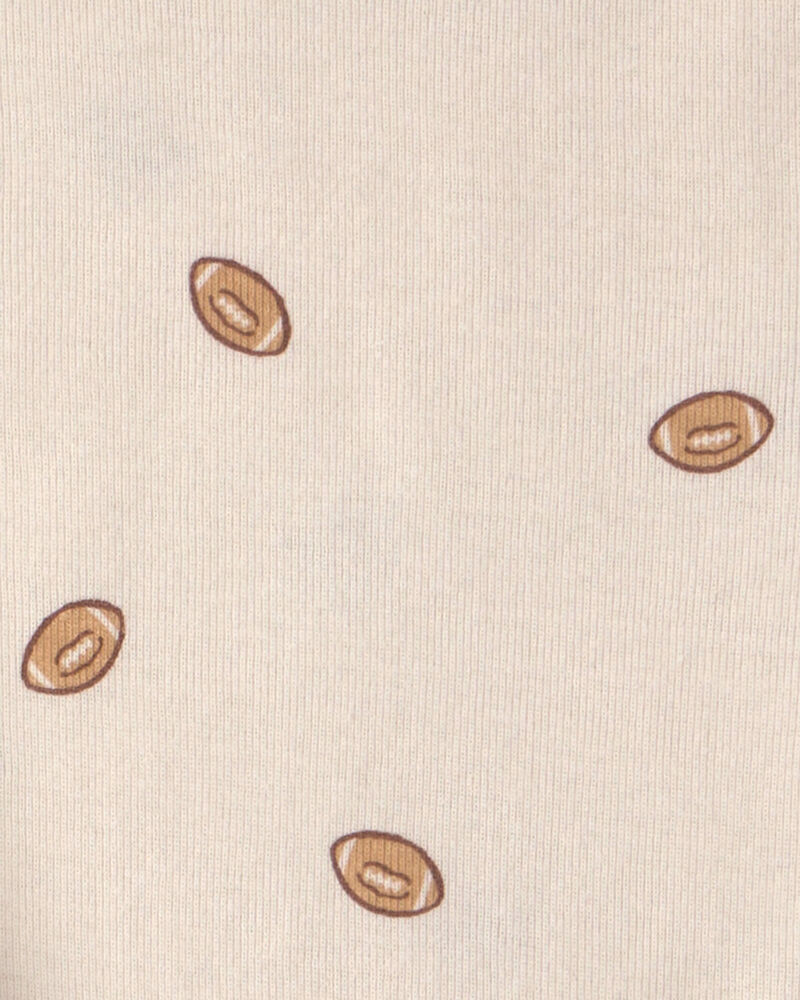 Baby Boy 3-Piece 'Go Team' Football French Terry Layering Set - Maroon, image 6 of 7 slides