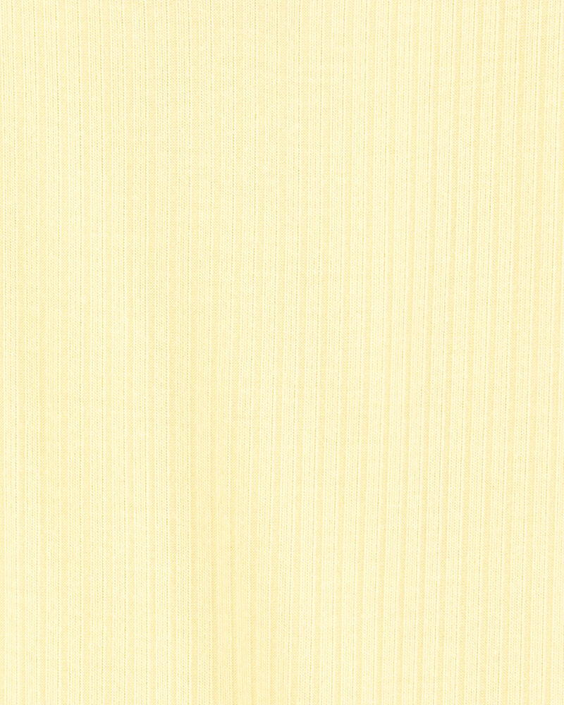 Bébé - Barboteuse côtelée PurelySoft  - Jaune, image 3 sur 5 diapositives