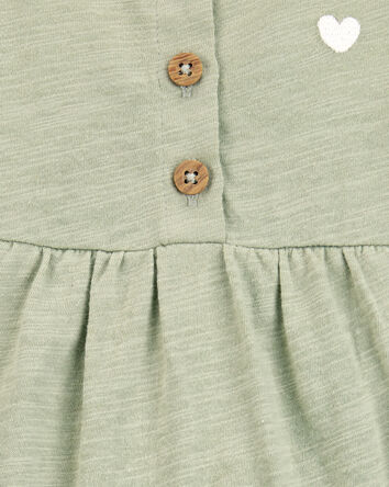 Bébé Cache-couche imprimé cœur - Vert, 