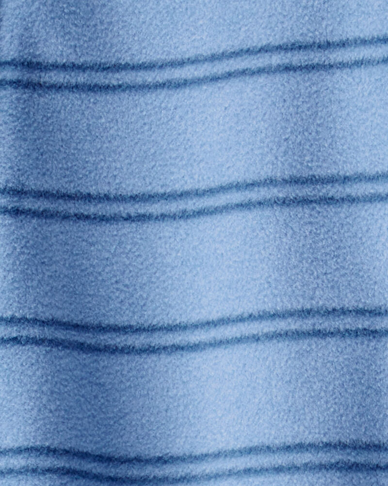 Toddler 1-Piece Striped Fleece Footie Pyjamas, image 2 of 3 slides
