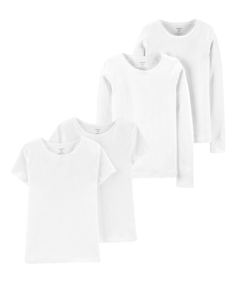 4-Pack Cotton Undershirts, image 1 of 1 slides