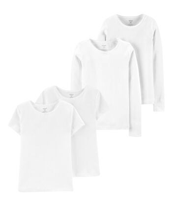 4-Pack Cotton Undershirts, 