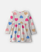 Toddler Girl Heart Long-Sleeve Dress, image 2 of 4 slides