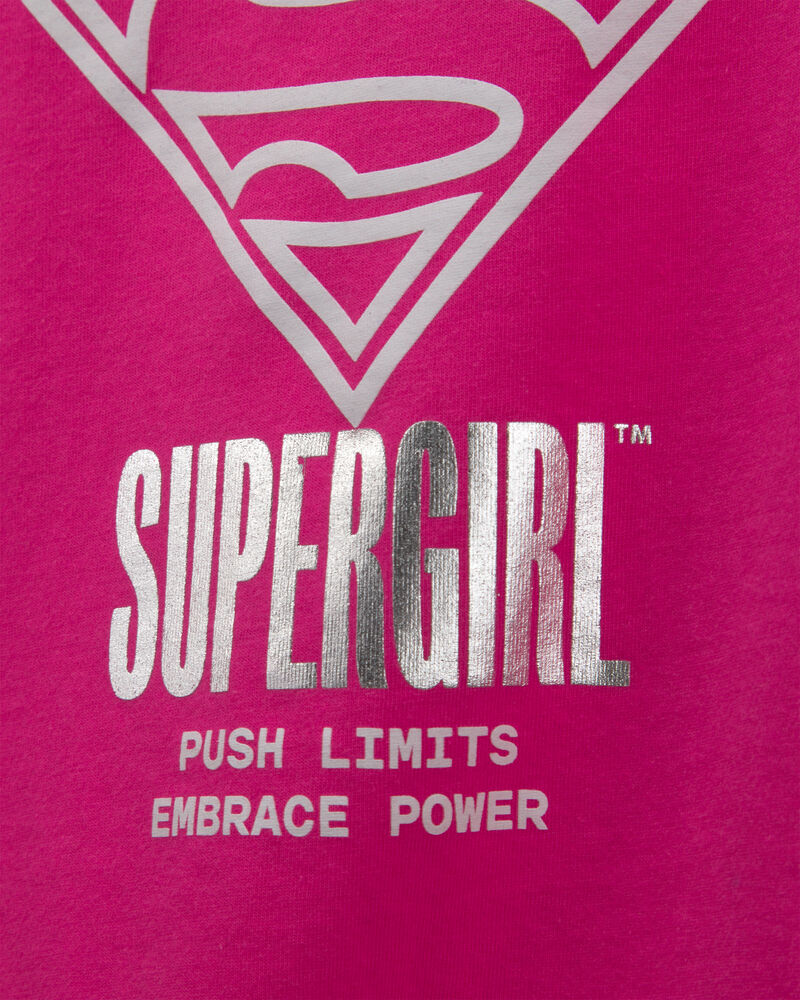 Girls Supergirl Graphic Tee - Pink, image 2 of 3 slides