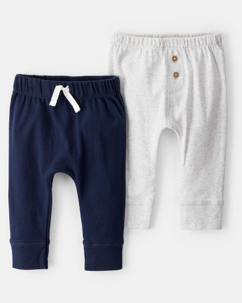 Baby 2-Pack Pull-On Pants, image 1 of 5 slides