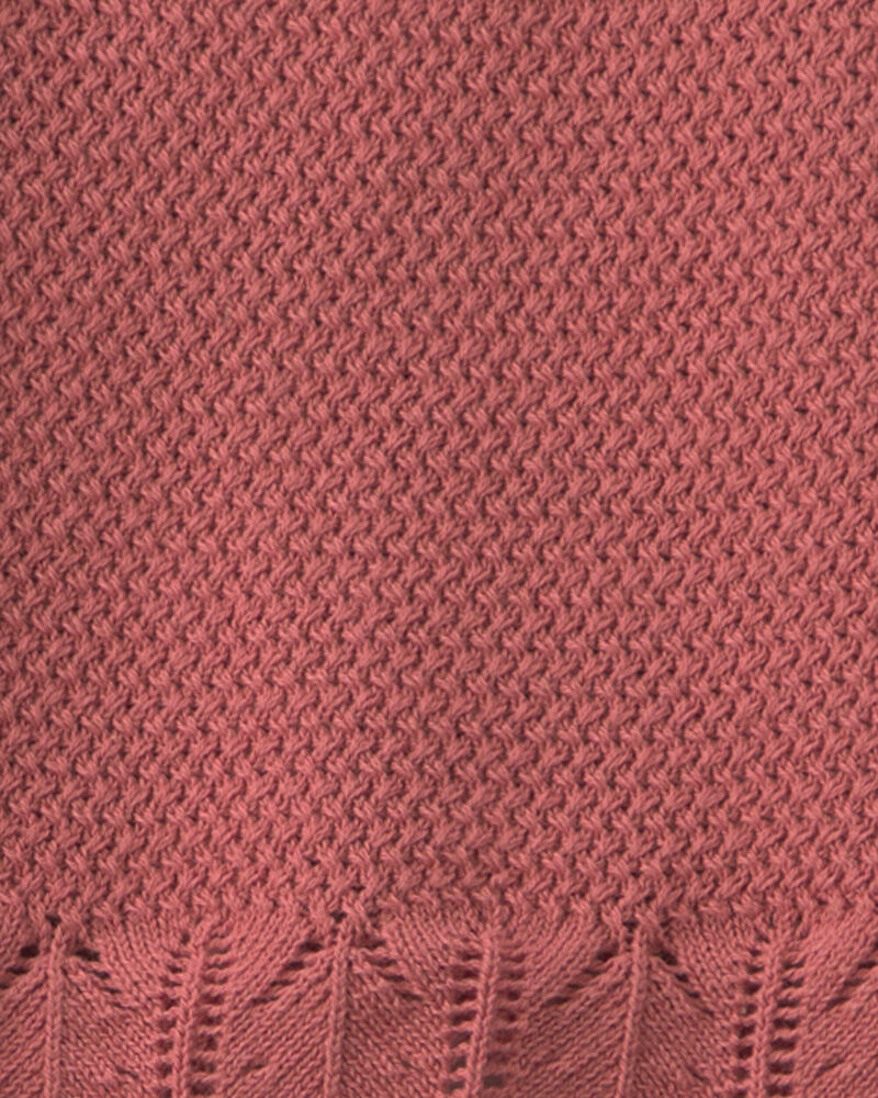 Tout-petit fille - Ensemble 2 pi&egrave;ces haut et short en tricot de coton biologique, image 4 sur 4 diapositives