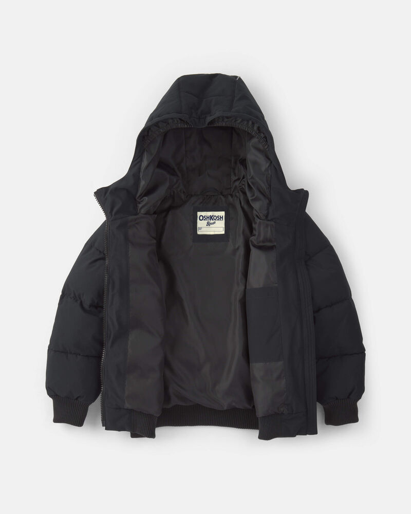 Boys Sleek Bubble Urban Jacket- Black , image 2 of 4 slides
