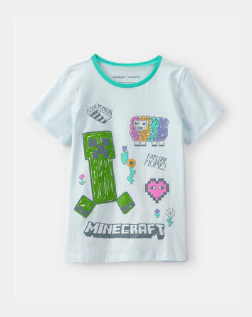 Girls Minecraft&reg; Graphic Tee - Blue, 