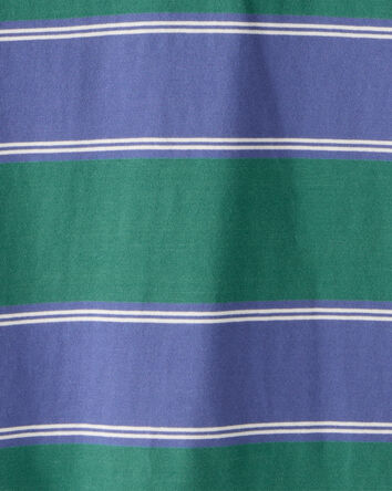 Boys Cotton Short-Sleeve Stripe Polo, 