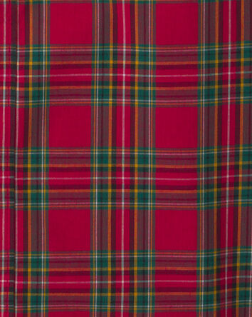 Gar&ccedil;ons - Chemise boutonn&eacute;e manches longues &agrave; carreaux - Rouge/Vert, 