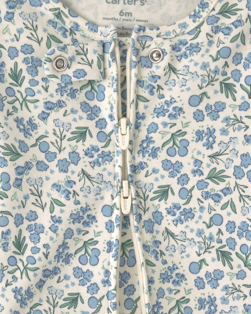 B&eacute;b&eacute; fille - Grenouill&egrave;re ajust&eacute;e &agrave; motif floral, image 3 sur 3 diapositives