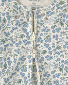 B&eacute;b&eacute; fille - Grenouill&egrave;re ajust&eacute;e &agrave; motif floral, image 3 sur 3 diapositives
