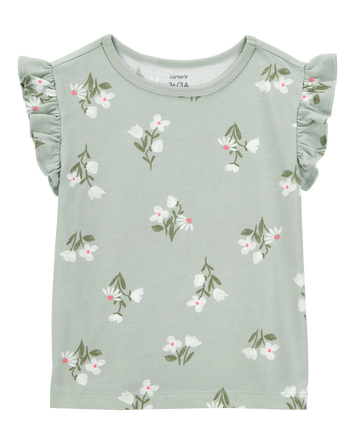 Toddler Floral Short-Sleeve Fashion Top - Floral, 