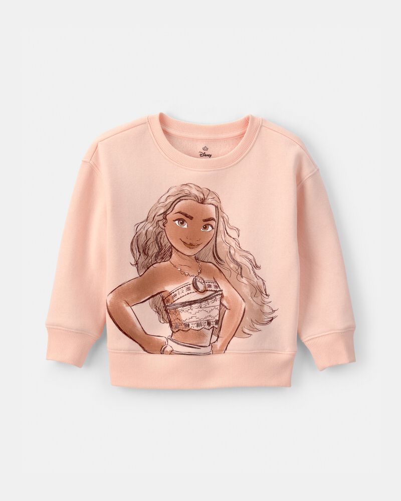 Toddler Girl Disney&copy; Moana Fleece Pullover Sweatshirt - Orange, image 1 of 3 slides