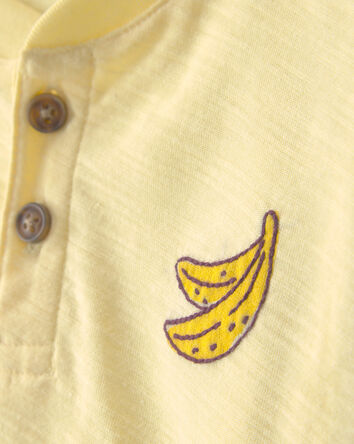 Baby Boy 2-Piece Banana Top & Short Set - Yellow/Green, 