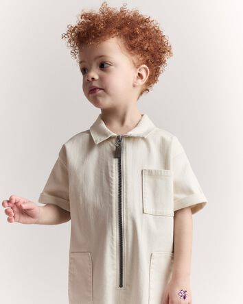 Toddler Day Out™ Jumpsuit - Cream, 
