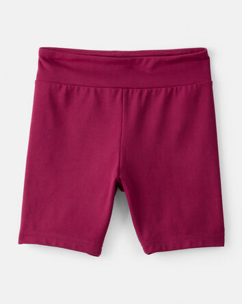 Girls Knit Bike Shorts - Red, 