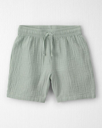 Boys 2-Piece Organic Cotton Gauze Set in Green, 